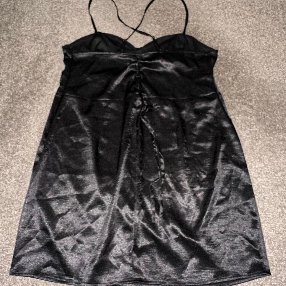 Wild Fable XXL Satin Dress Bustier Romantic Y2K Coquette Fairy dark Fae - Picture 4 of 8
